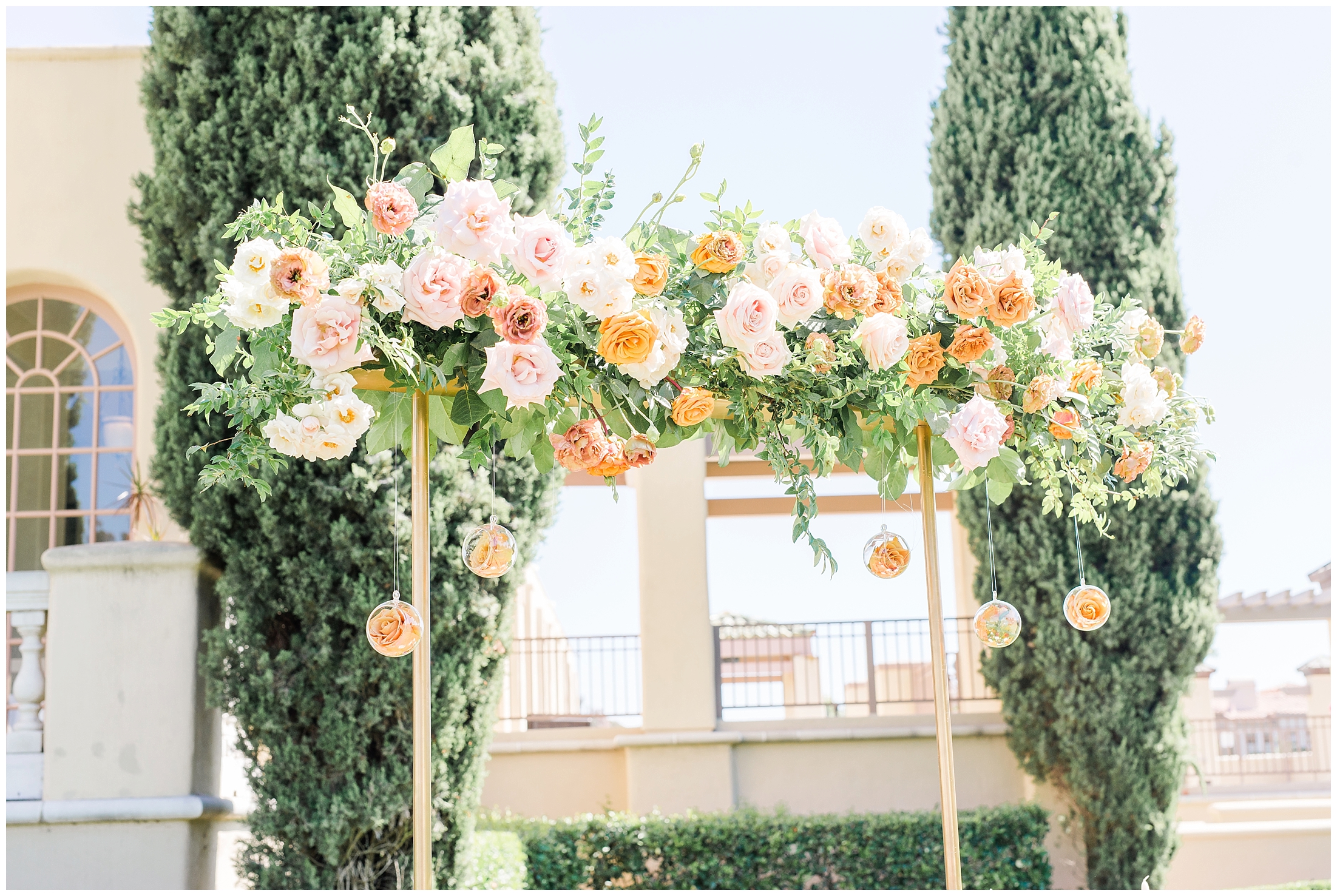 Table Centerpieces for Marbella Country Club wedding